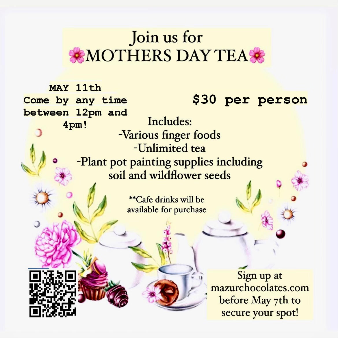 Mothers Day Tea! 05/11/24